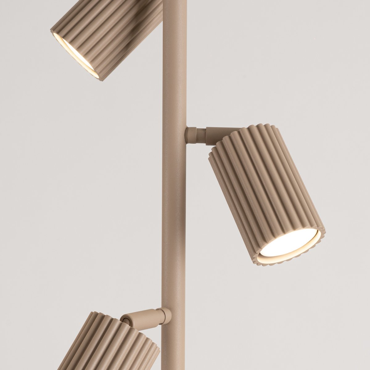 Lampadaire Aluminium Taupe GU10 3 KARBON taupe, EDEN