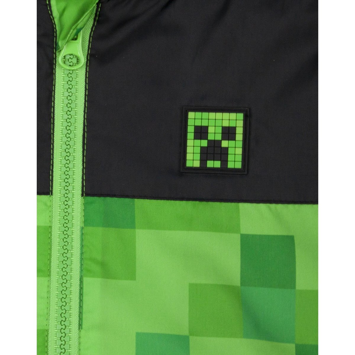 Veste imperméable vert / noir, MINECRAFT