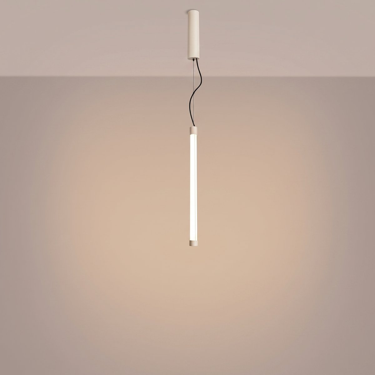 Suspension Acier Beige LED 1 Trang beige, EDEN
