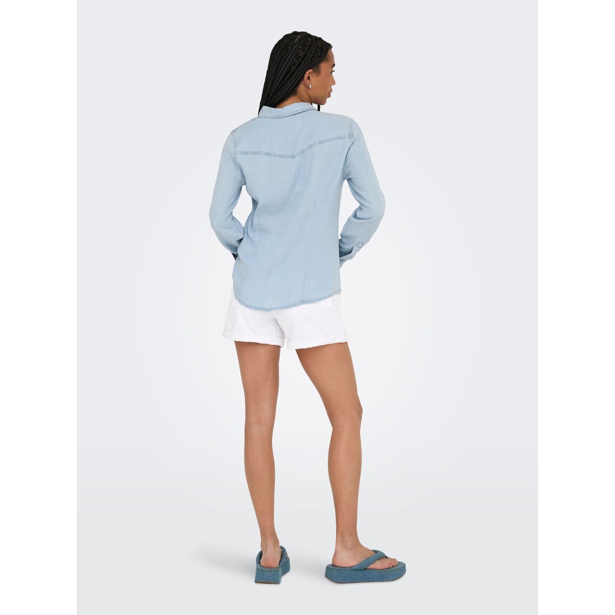 Chemise light blue denim, ONLY