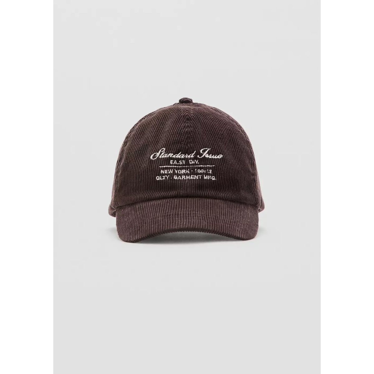 Casquette velours côtelé brodée chocolat, MANGO KIDS