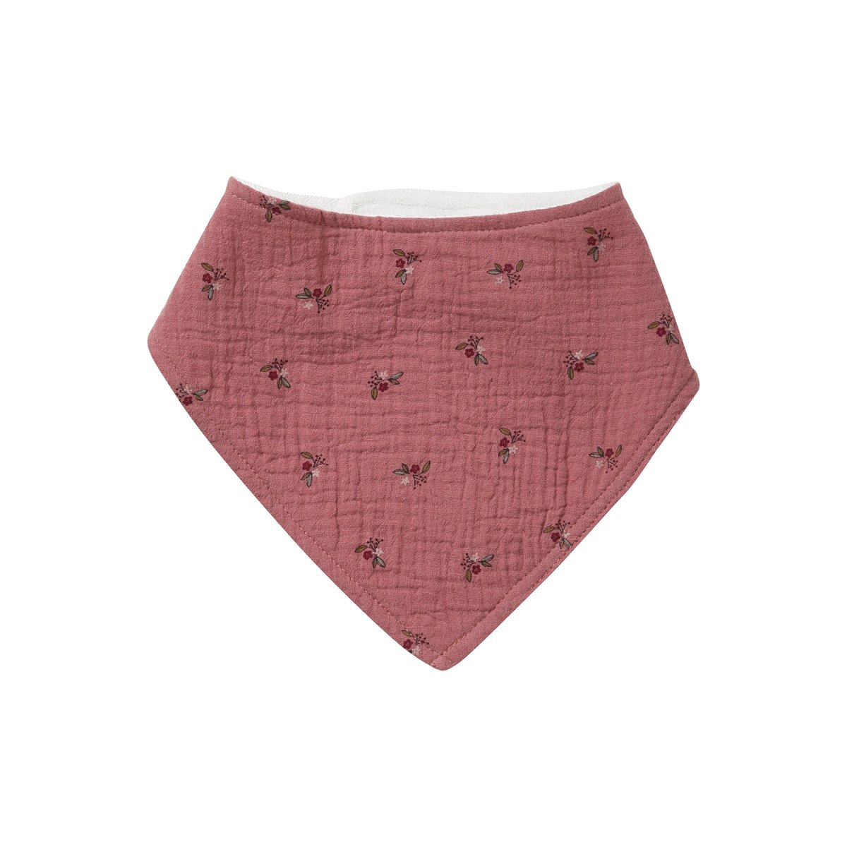 Lot 3 bavoirs bandanas en gaze de coton / éponge rose grenier, VERTBAUDET