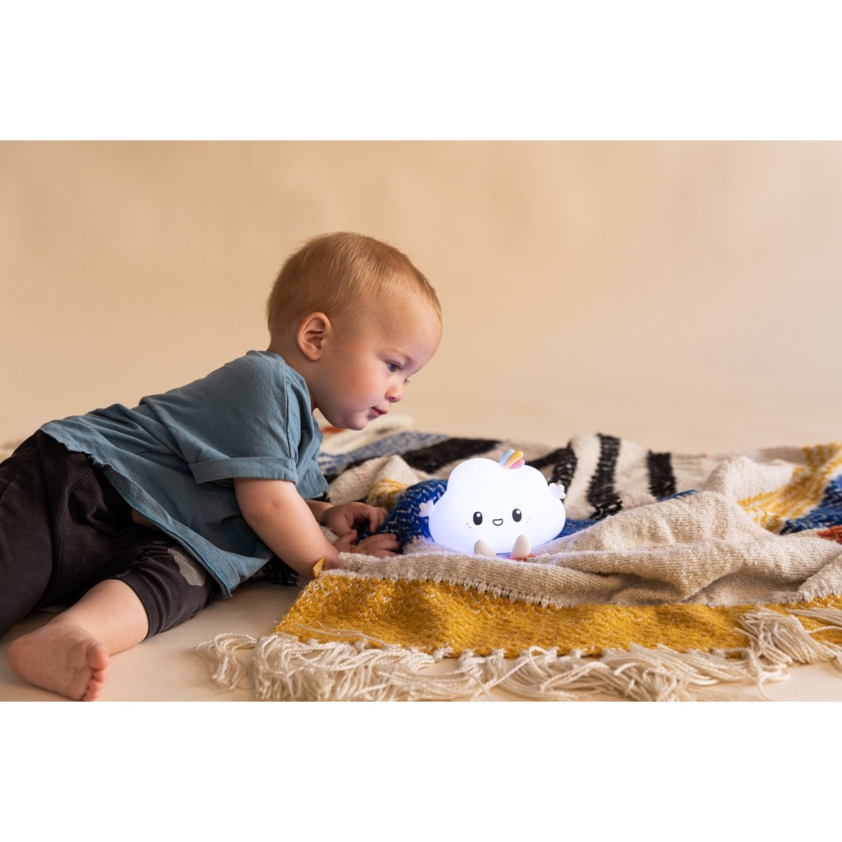 Veilleuse Noa Nuage avec télécommande blanc, LITTLE L