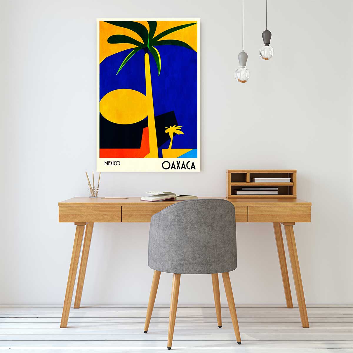 Tableau palmiers oaxaca mexico tableau alu dibond, HEXOA