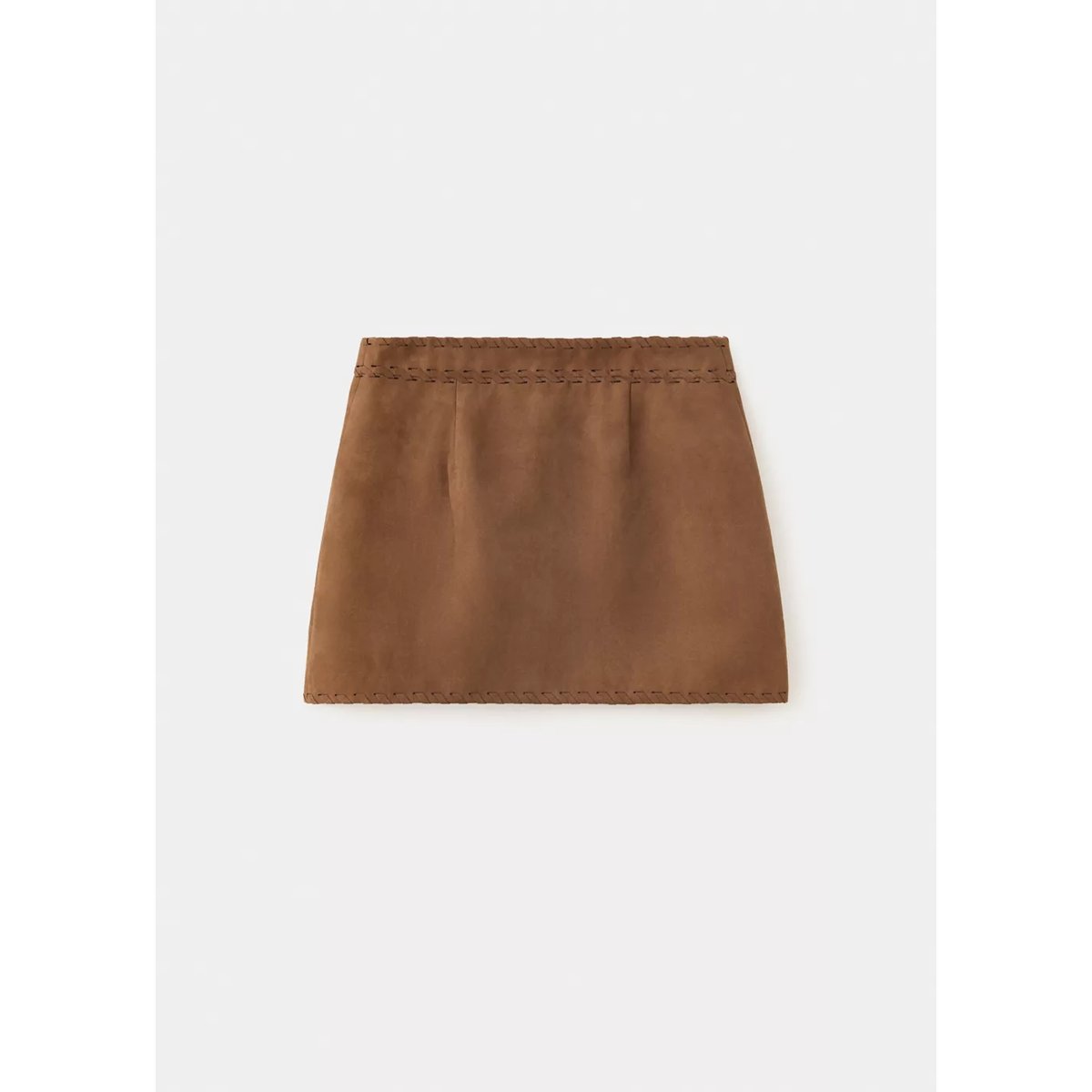 Jupe effet daim marron, MANGO KIDS