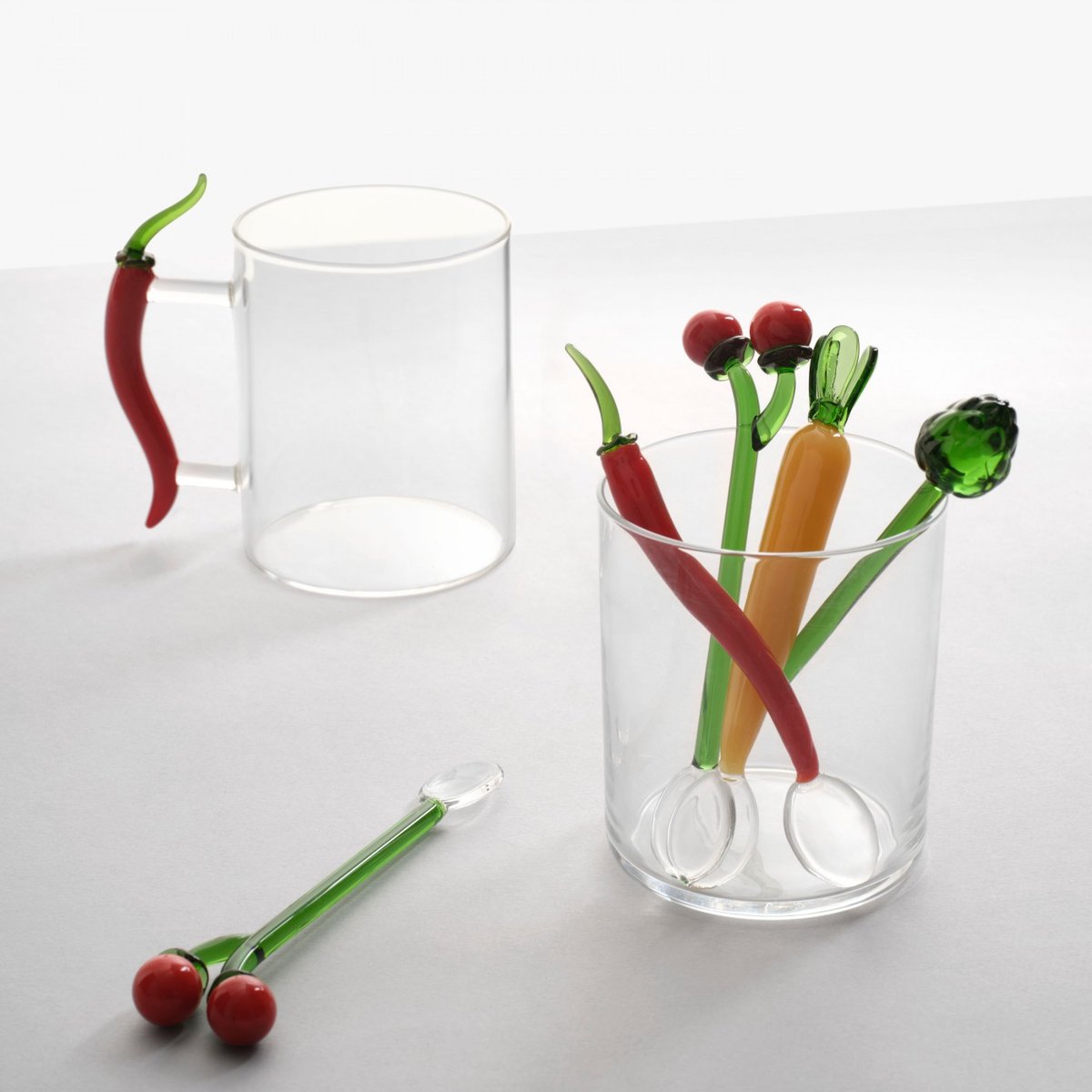 Cuillère Carotte lot de 2 Vegetables transparent, ICHENDORF