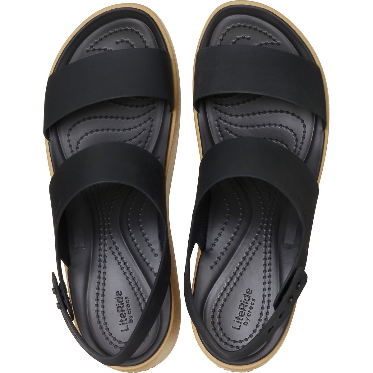 Sandales compensées Brooklyn Sky noir, CROCS