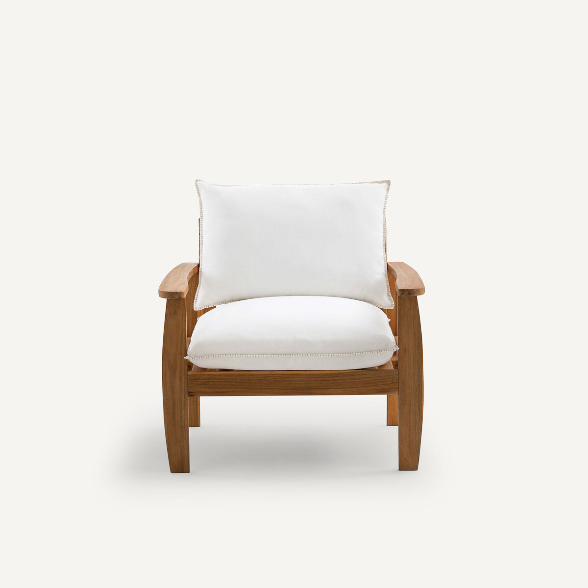 Fauteuil de jardin en acacia, Nellia blanc, AM.PM
