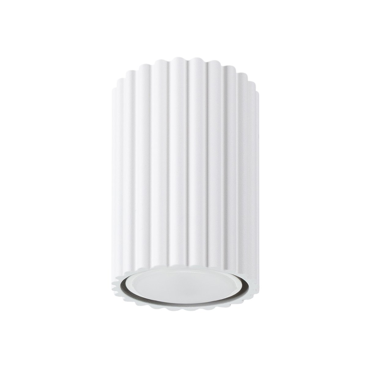 Plafonnier Aluminium Blanc GU10 1 Karbon 10 blanc, EDEN
