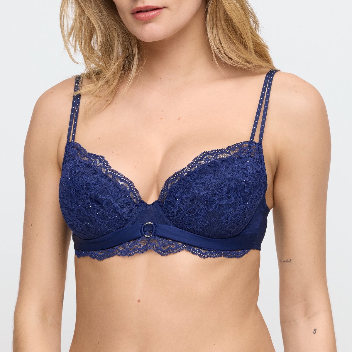 Soutien gorge Push-up à coussinets amovibles MUSEA bleu - bleu saphire, MARIE JO