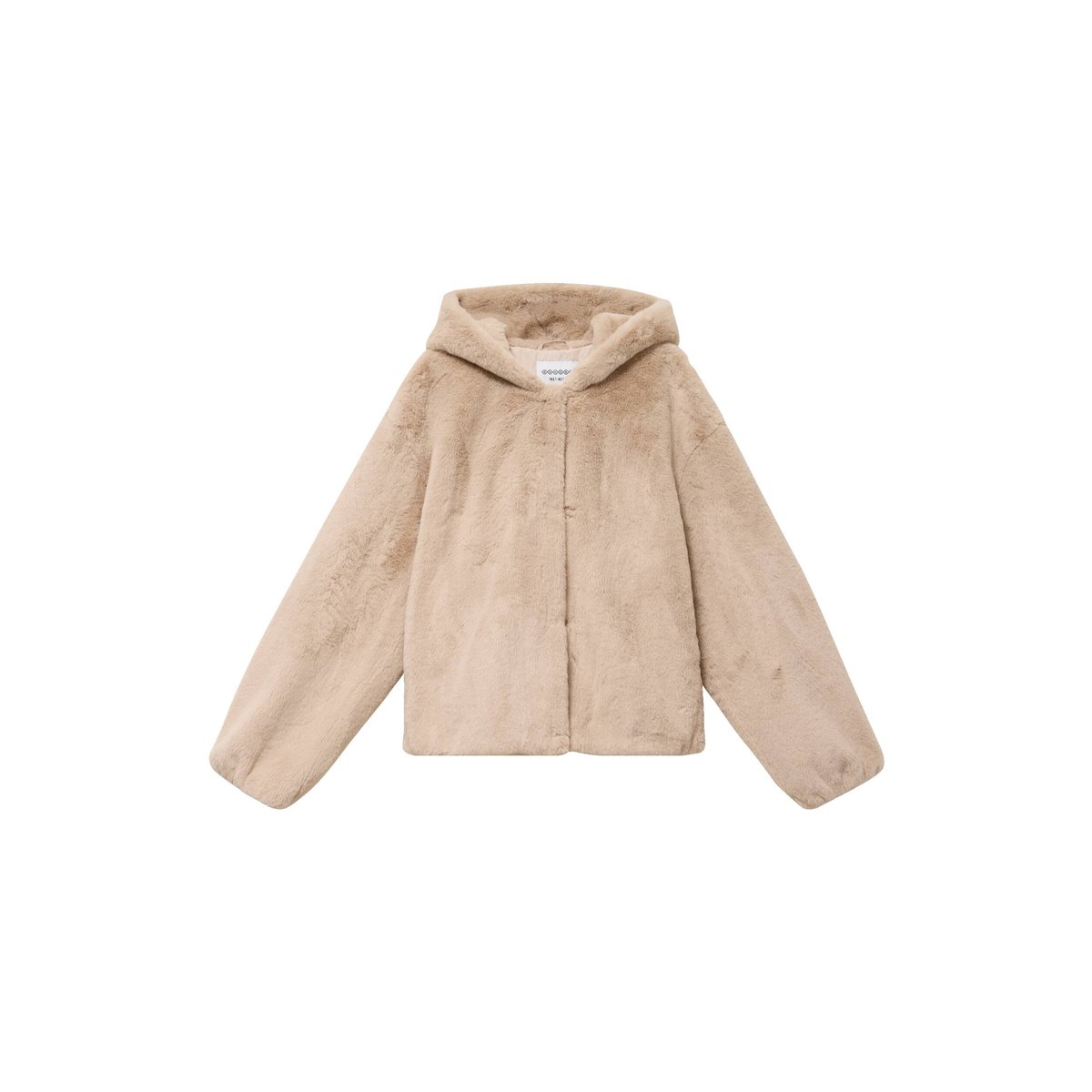 Blouson ample court col montant beige, BONOBO