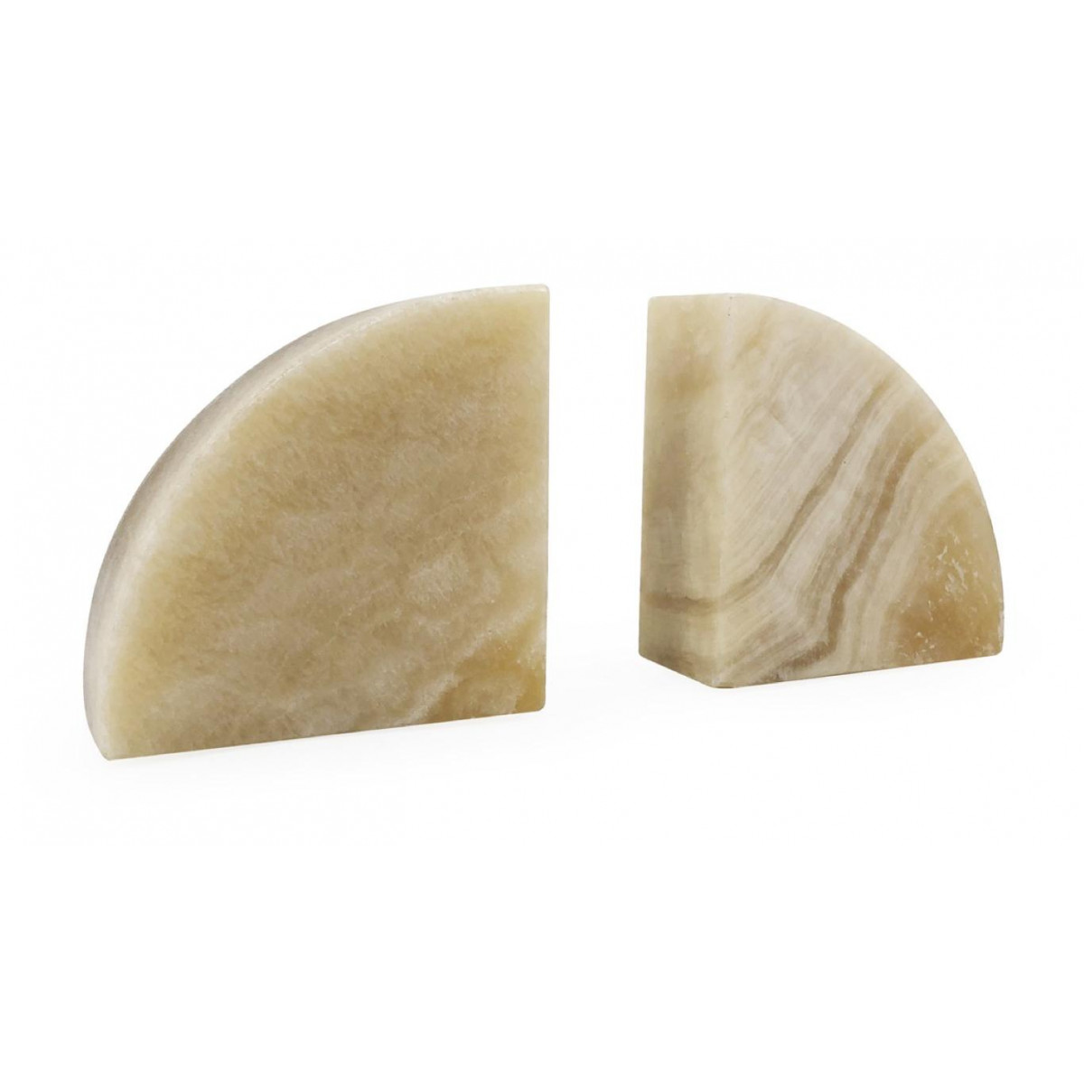 Serre-livre onyx beige beige, DECORATION D’AUTREFOIS