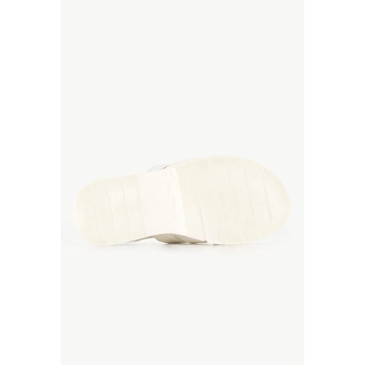 Sandales en cuir , pied large blanc neige, ULLA POPKEN