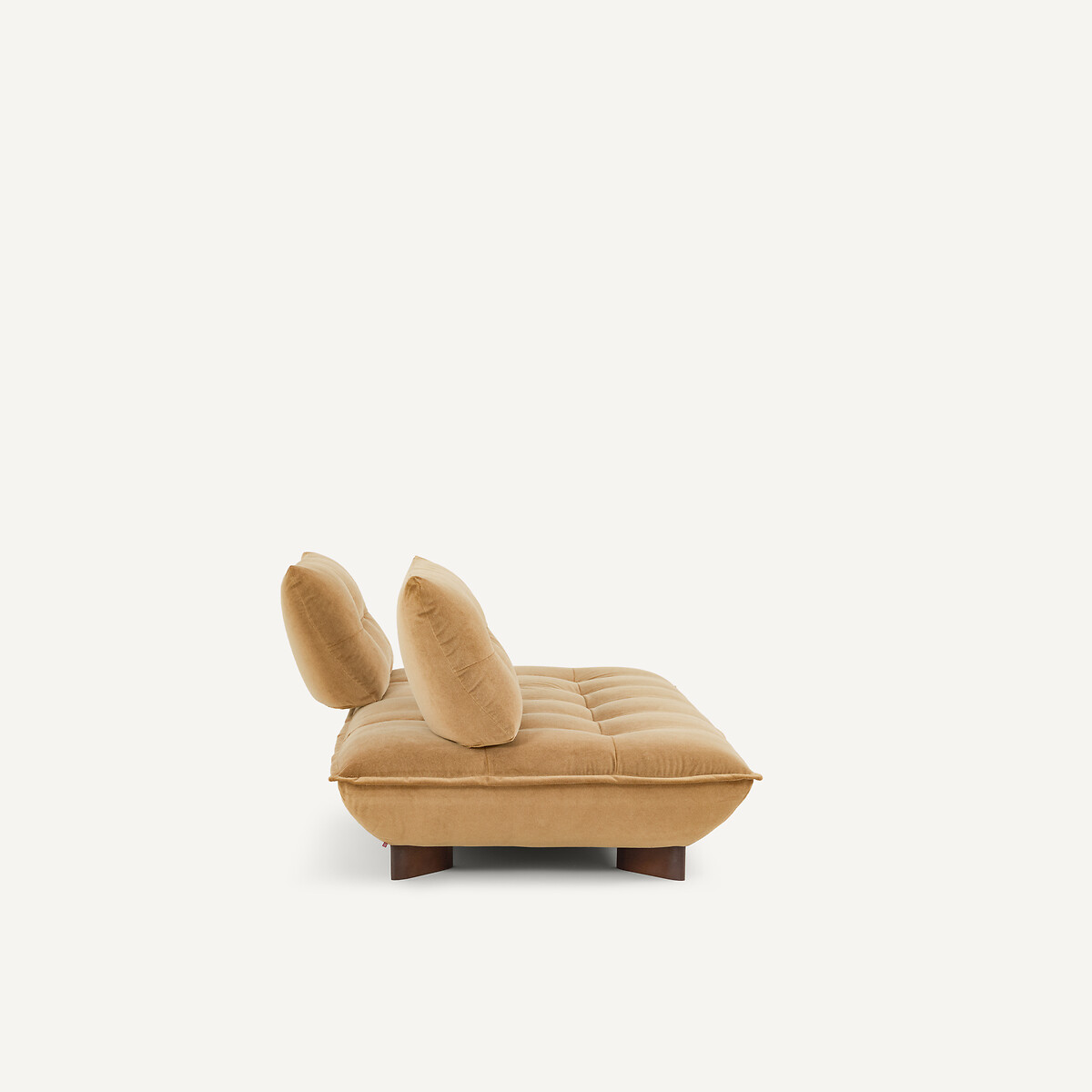 Banquette modulable en velours de lin, KAORI caramel, AM.PM