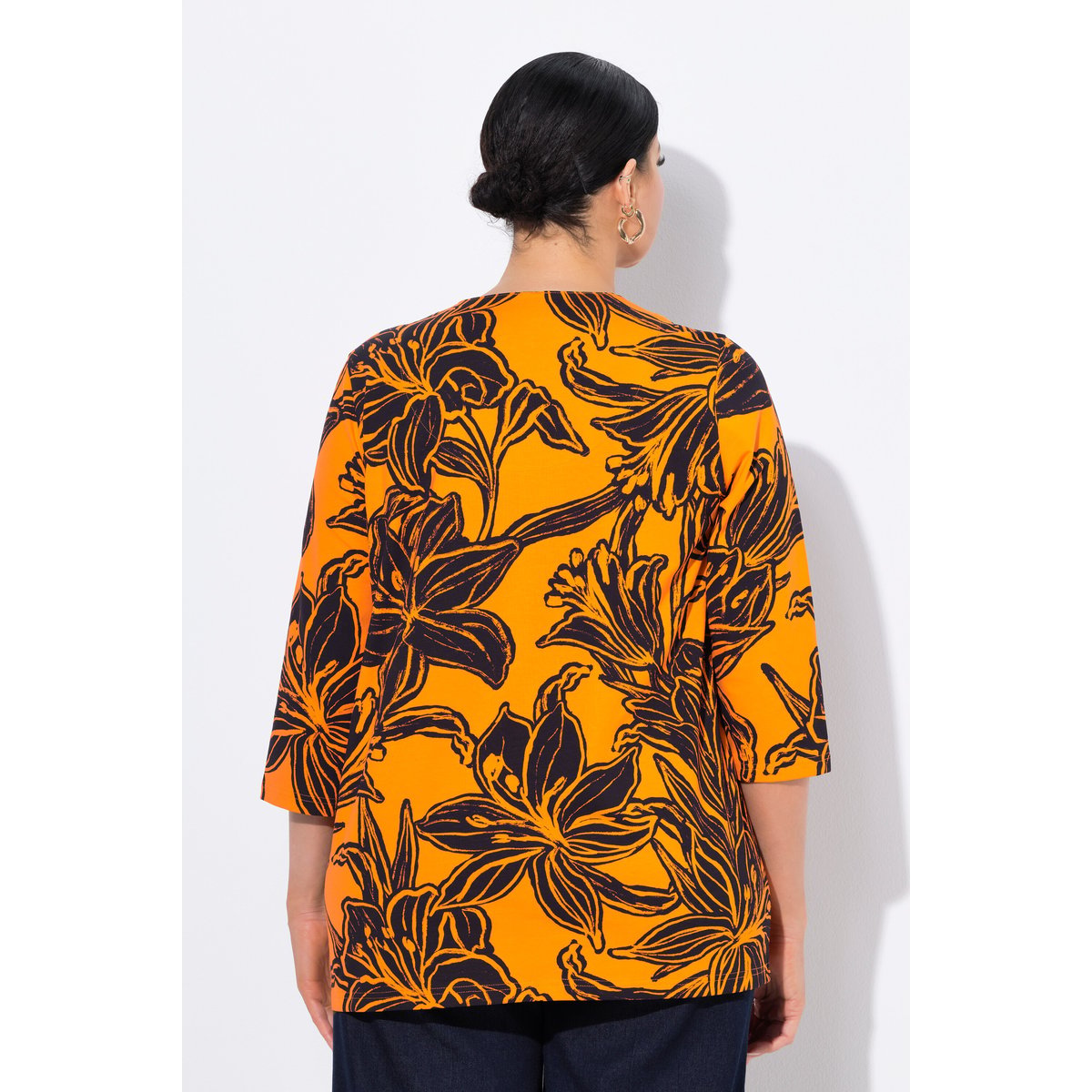 T-shirt motif feuilles clementis, ULLA POPKEN