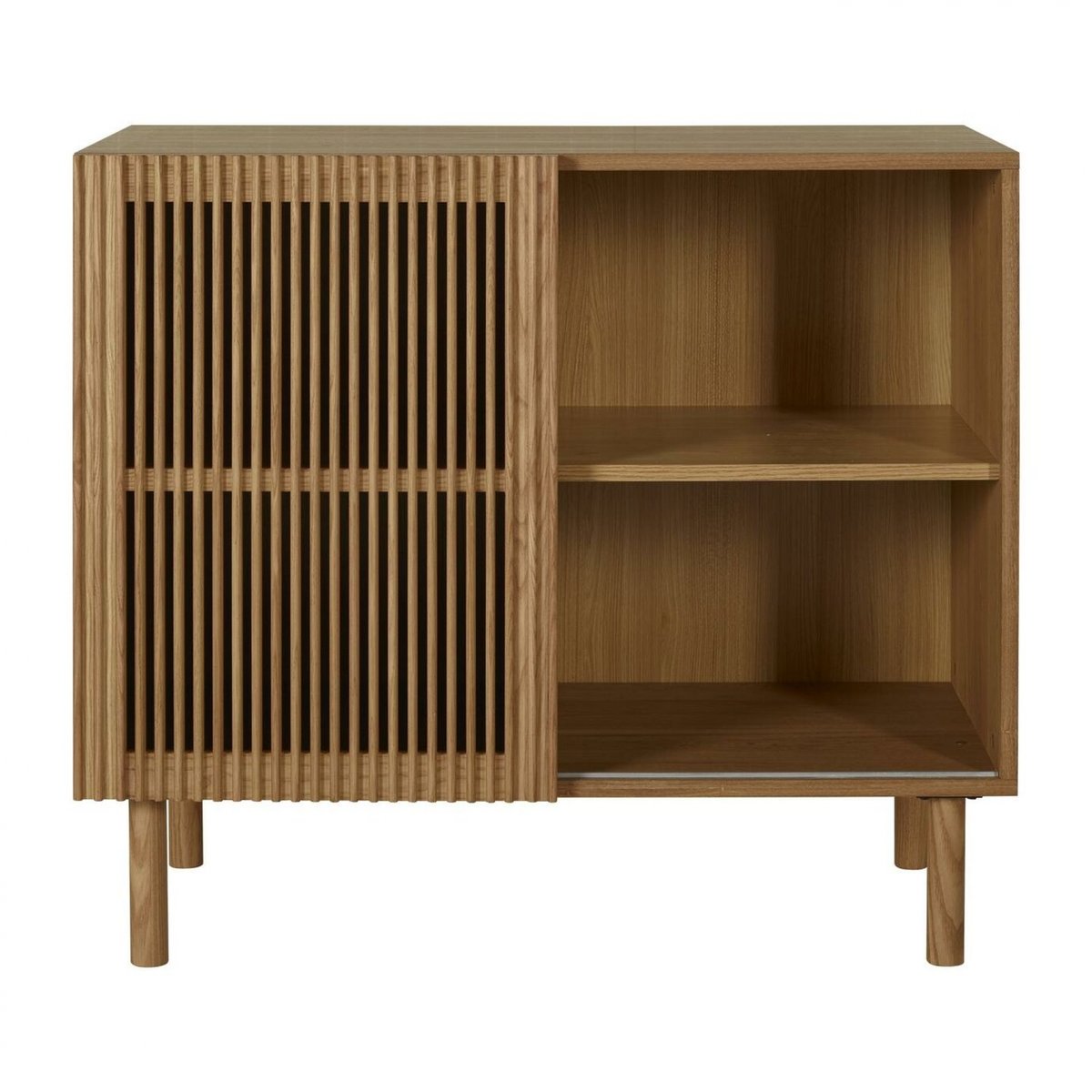 Commode 1 porte coulissante marron hai no ki, QUAX