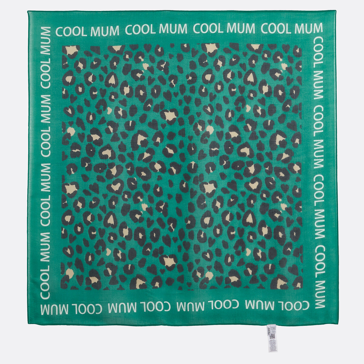 Mirandi Printed Scarf dark green, PIECES