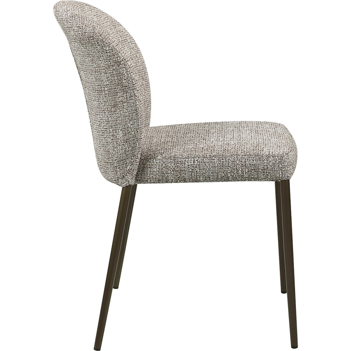 Chaise empilable de salle à manger, Lot de 2 earth tweed, RECOLLECTION