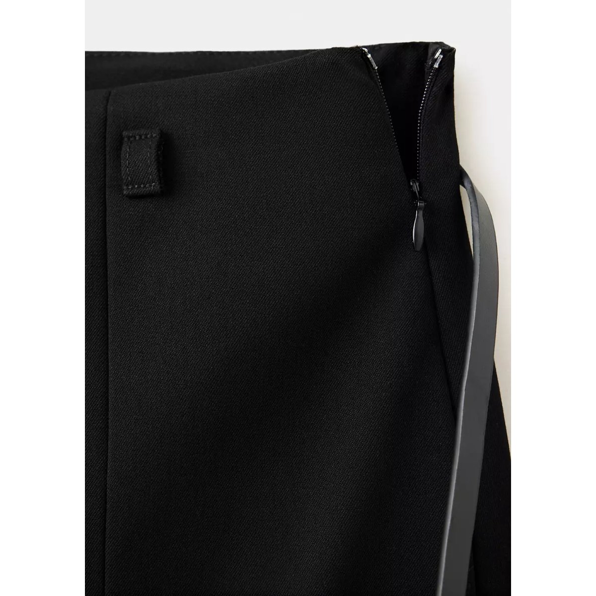 Pantalon ballon ceinture à boucle noir, MANGO