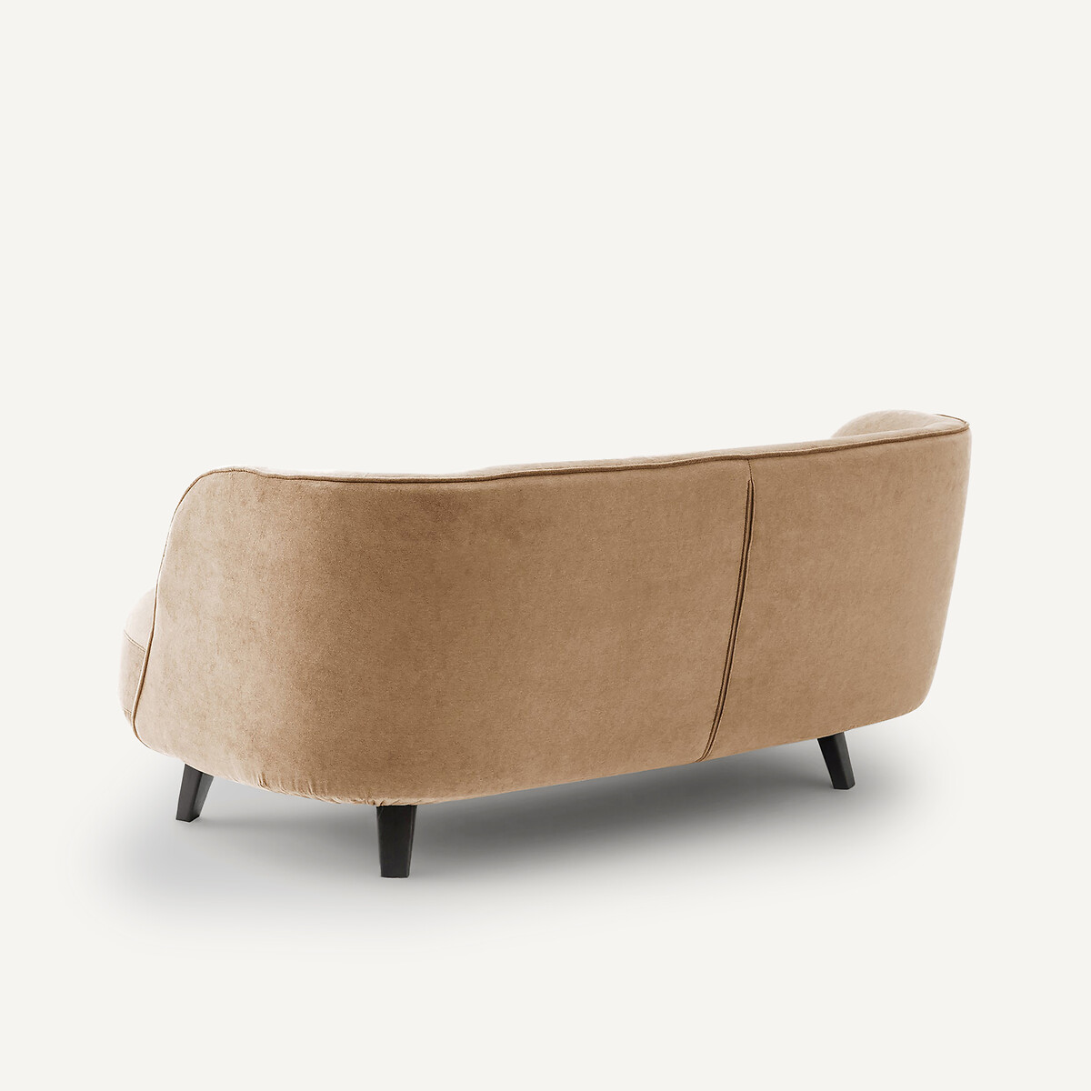Canapé XS, 3 places, en velours stonewashed, ROSEBURY ficelle, AM.PM X EMMANUEL GALLINA