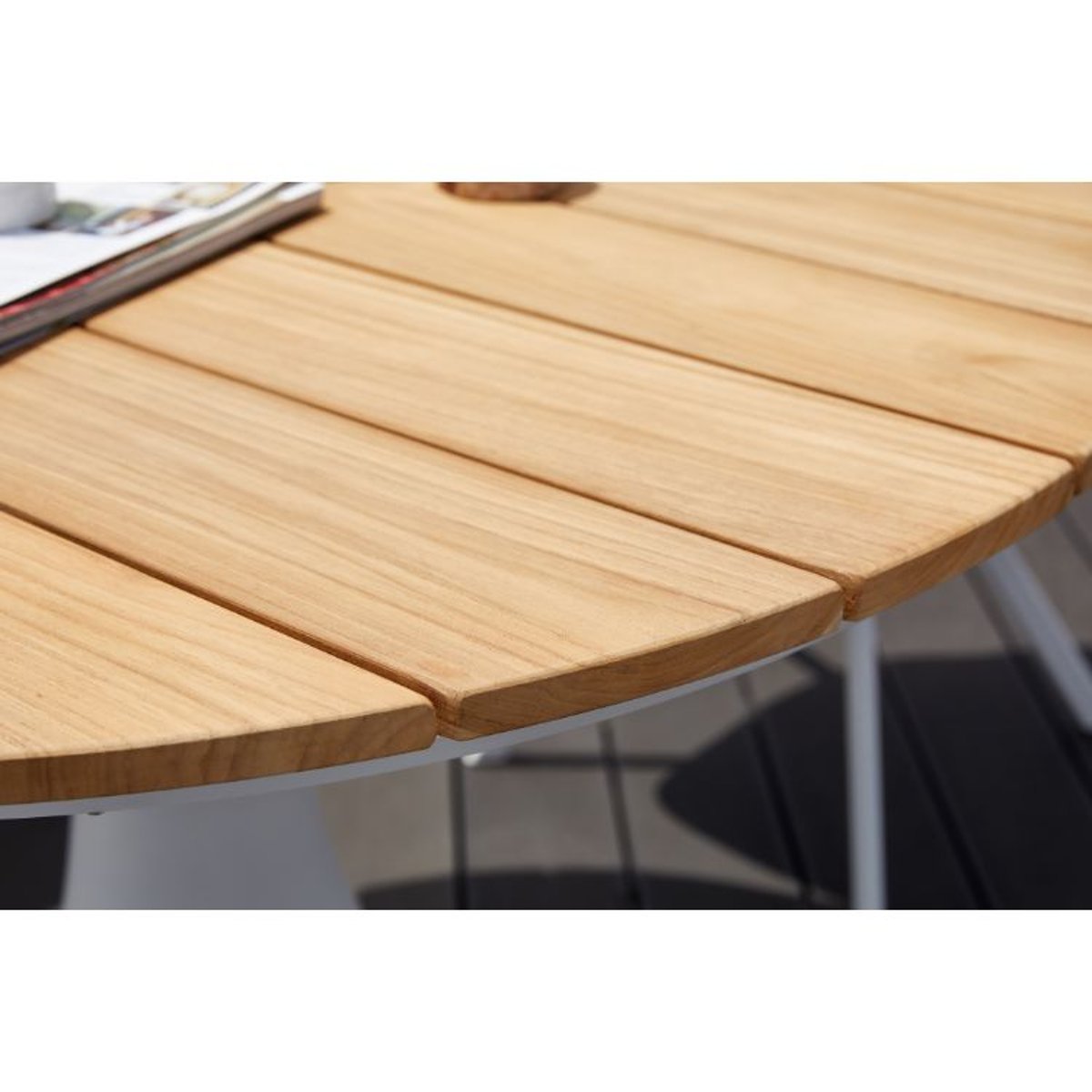 Table de jardin en aluminium, FANO blanc, AU JARDIN DE CHLOÉ