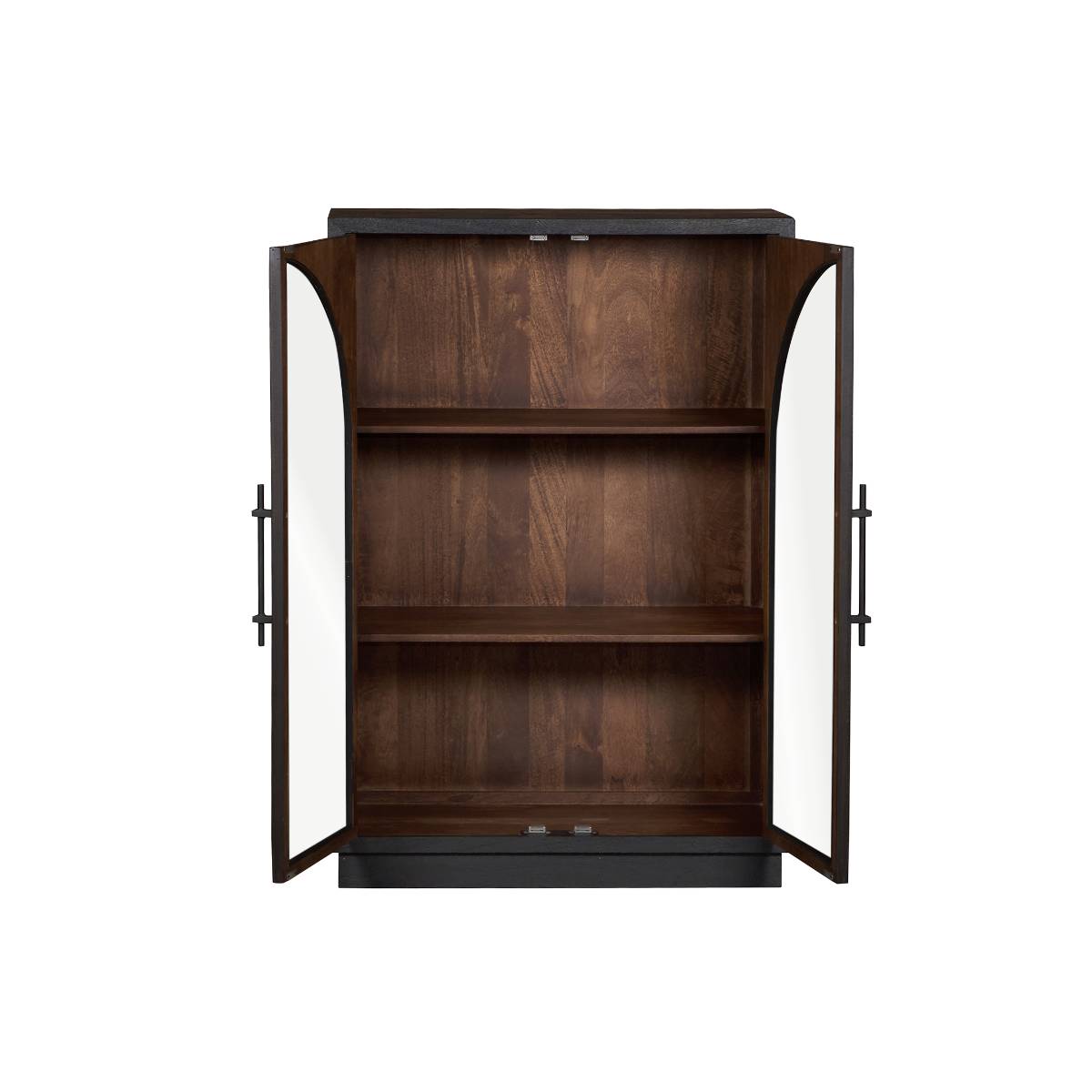 Vitrine en bois de manguier foncé NOHEA bois foncé, MADE IN MEUBLES