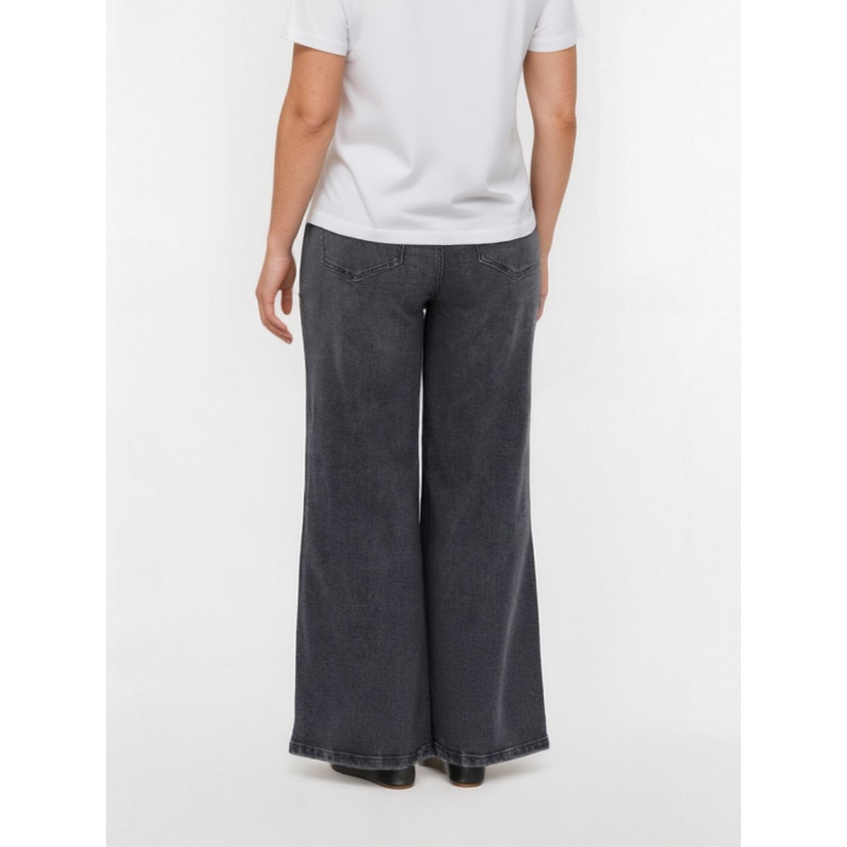 Jean À Coupe Large medium grey denim, VERO MODA