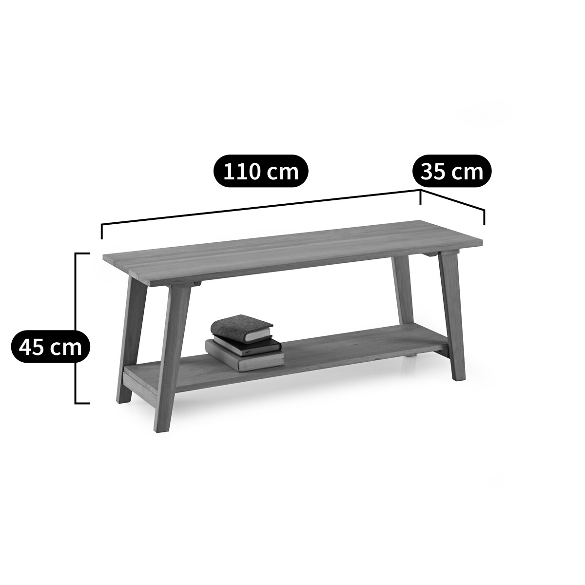 Banc d'entrée Oaky bois clair, LA REDOUTE INTERIEURS