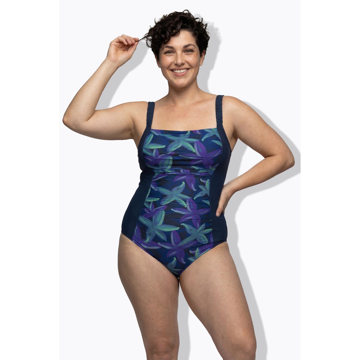 Maillot de bain, bonnets souples bleu foncé, ULLA POPKEN