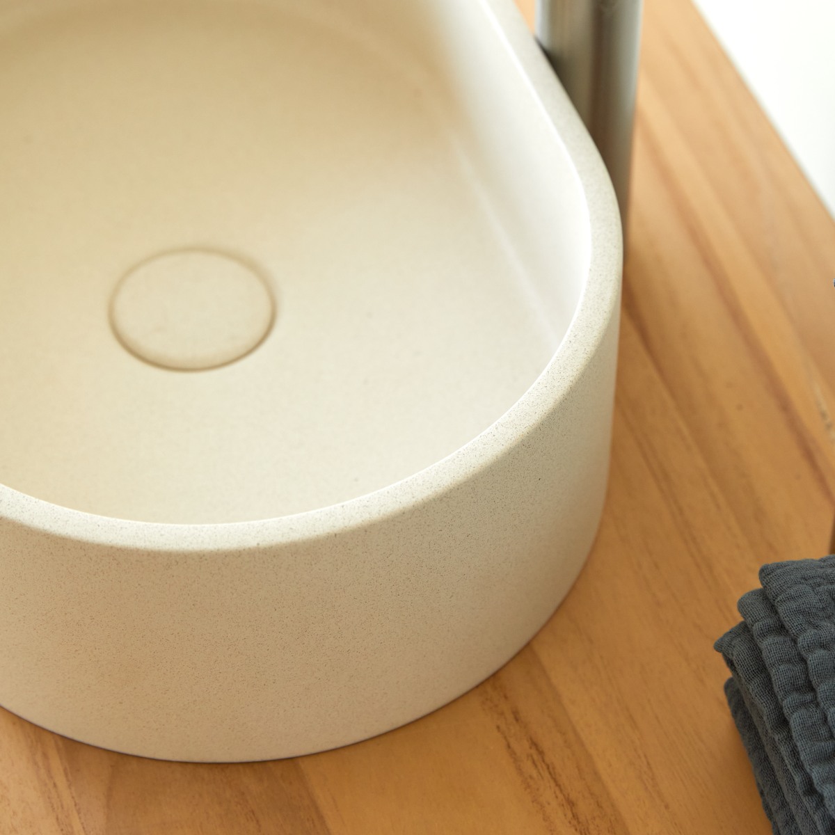 Vasque en Terrazzo, TARA beige, TIKAMOON