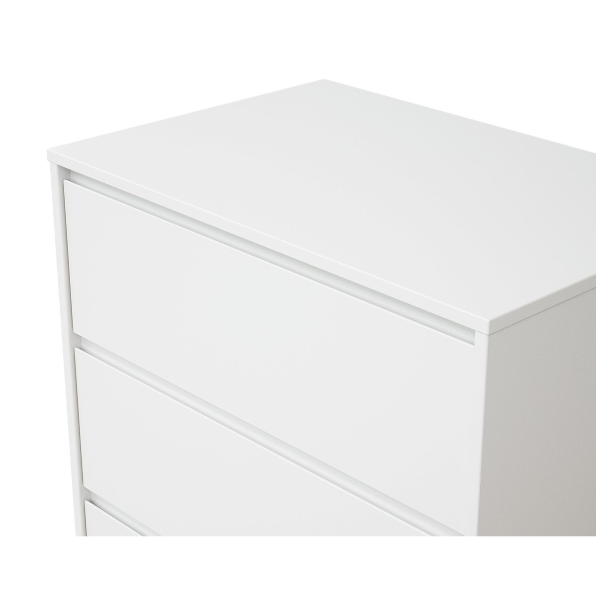 Commode bébé 4 tiroirs en bois UNO blanc, WEBABY