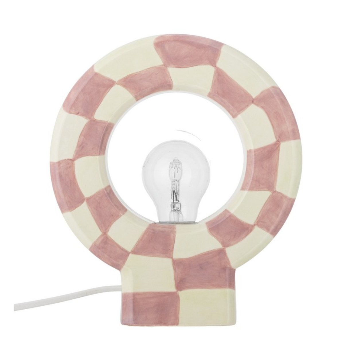 Lampe de table céramique design  Vialini rose poudré, BLOOMINGVILLE