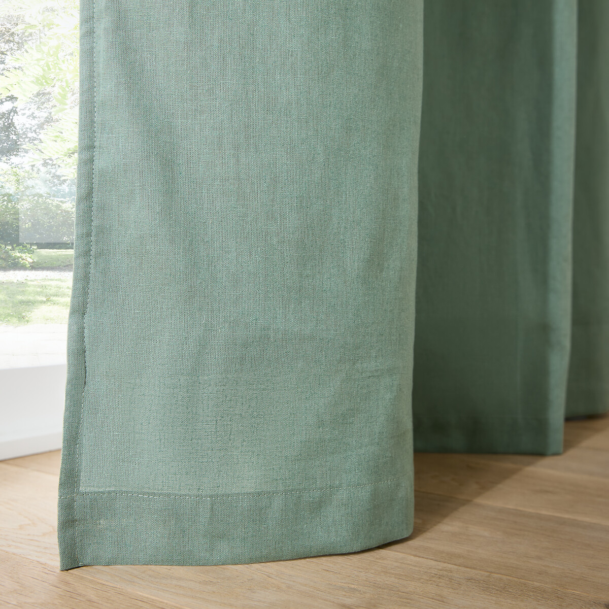 Lincot Linen/Cotton Concealed Tab Top Thermal Curtain laurel, LA REDOUTE INTERIEURS