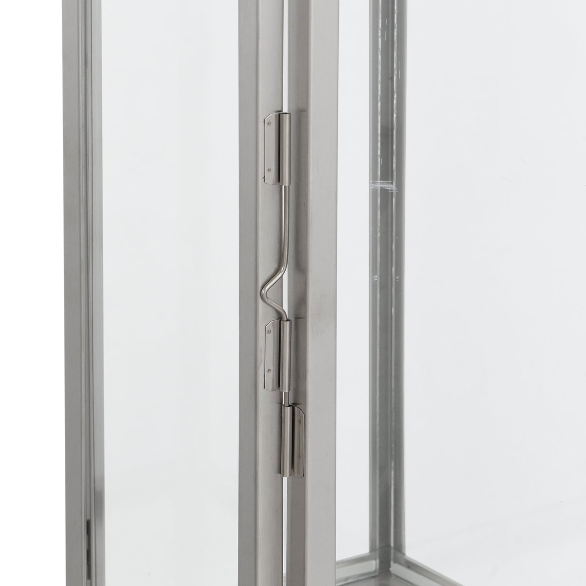 Lanterne décorative en verre et acier H39 ZAKA argenté, SIA DECO