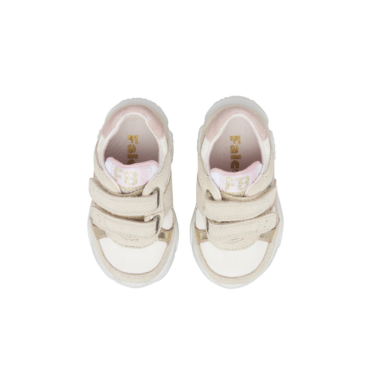 Sneakers en daim et tissu WIMY VL. blanc-platine-, FALCOTTO