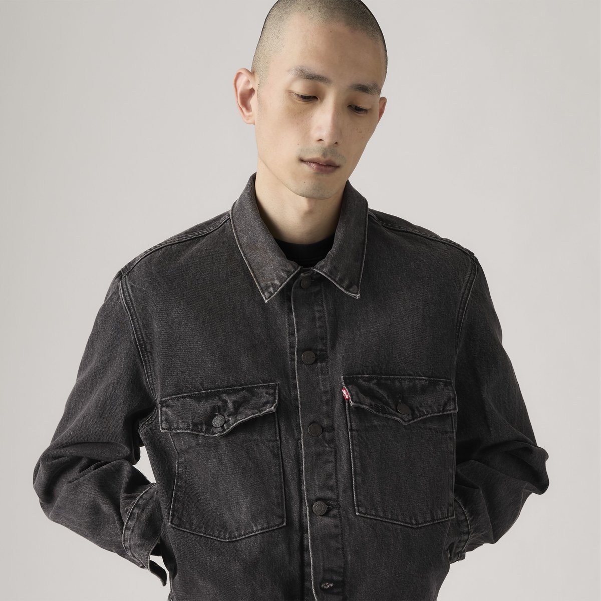 Veste trucker Embarcadero Station noir - mothership trucker, LEVI'S