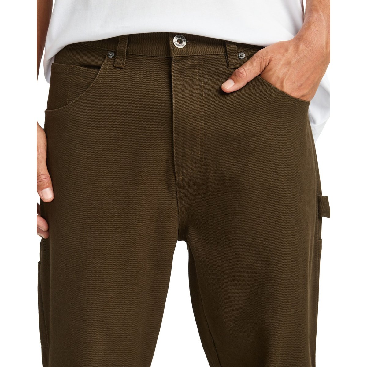 Jeans d'inspiration Workwear BAD DOG WORKWEAR marron dark cedar, BILLABONG