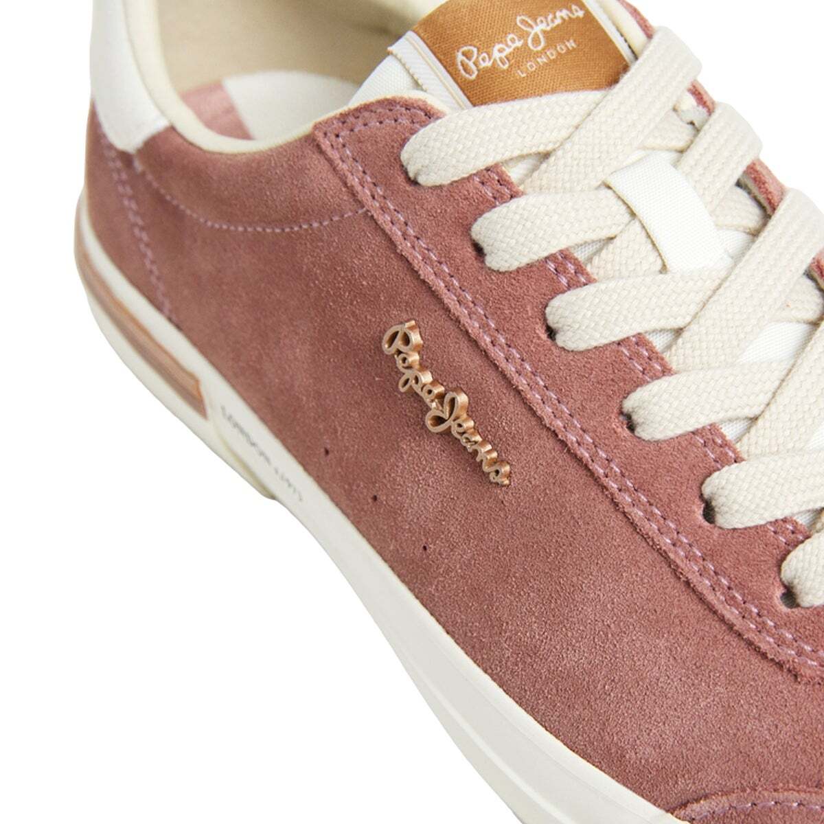 Baskets Classiques En Daim rose cendre rose, PEPE JEANS