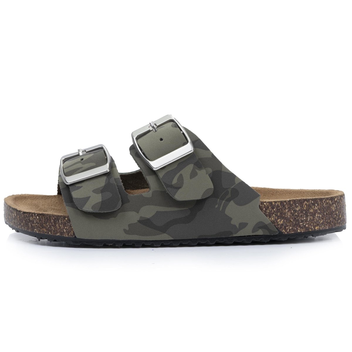 Sandales à doubles brides ultra confortables vert, ISOTONER