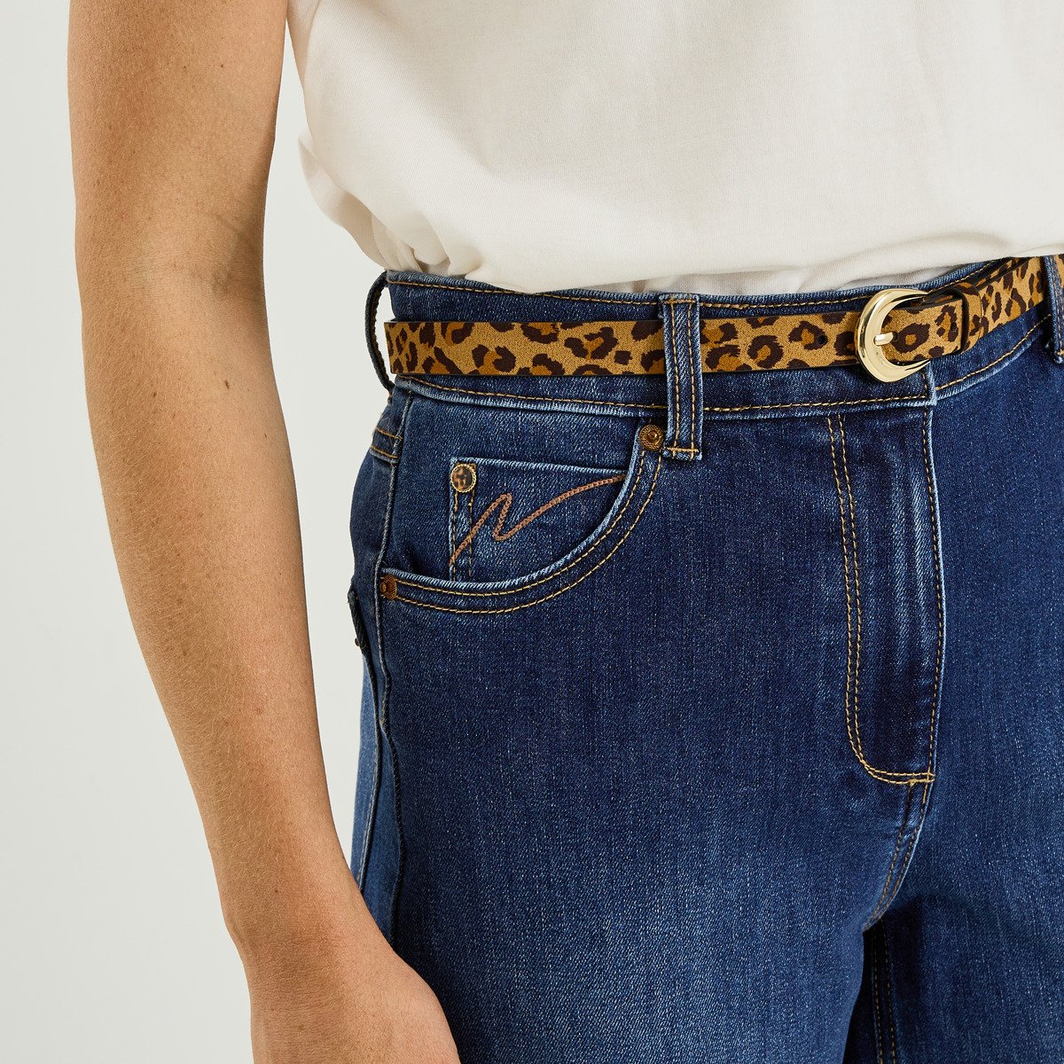 Jean flare RENO F02 bleu, GRAIN DE MALICE