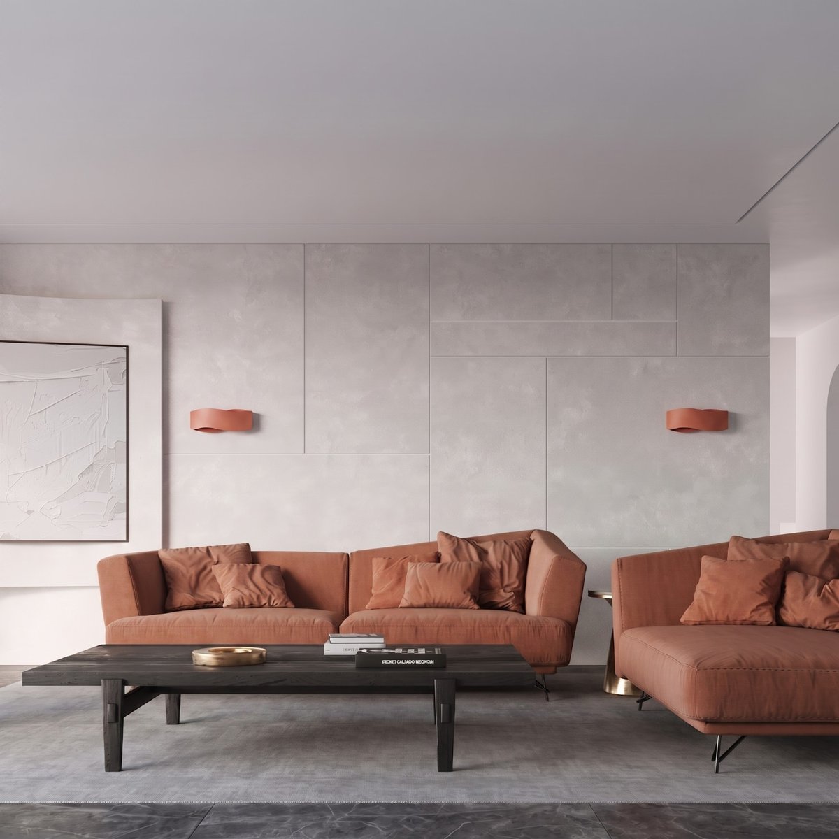 Applique murale Ocre Rouge G9 1 Tila ocre rouge, EDEN