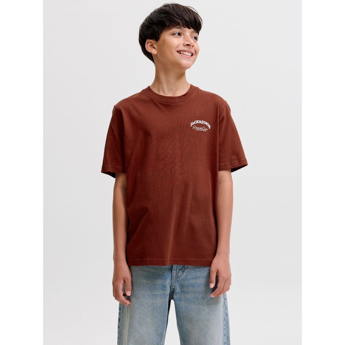 T-Shirt marron - fired brick 1, JACK & JONES JUNIOR