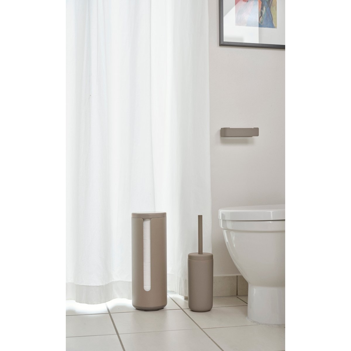 Brosse de toilette UME taupe, ZONE DENMARK