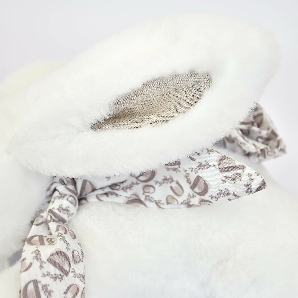 Doudou Lapin peluche blanc, DOUDOU ET COMPAGNIE