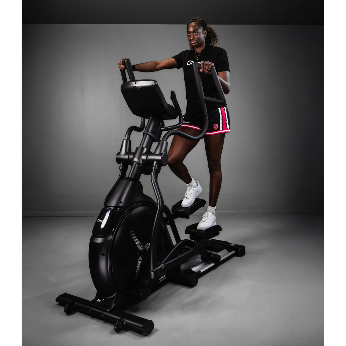 Vélo elliptique ELLIPTER FD LED auto-alimenté - CARE - ergomètre connecté noir, CARE FITNESS