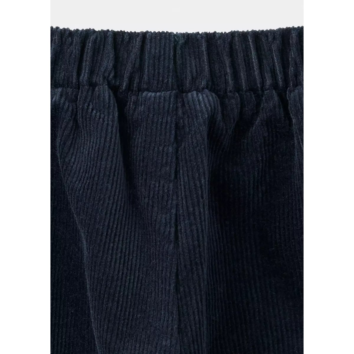 Pantalon en velours côtelé avec pinces bleu marine, MANGO BABY