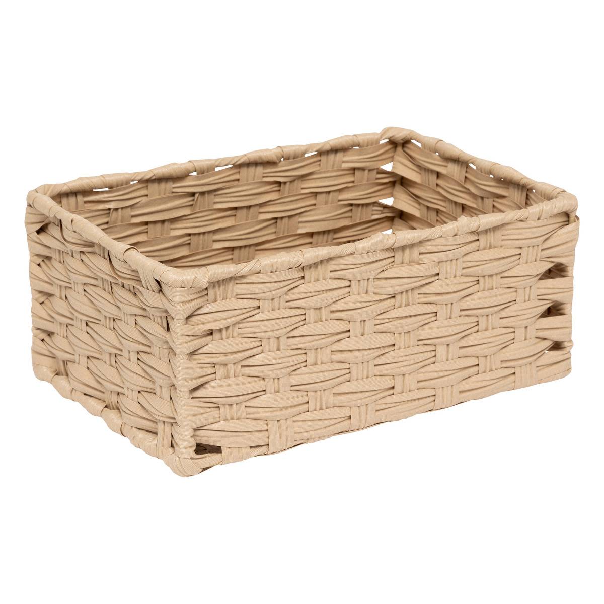 Lot de 3 paniers tressés TRESSE beige, 5FIVE SIMPLY SMART