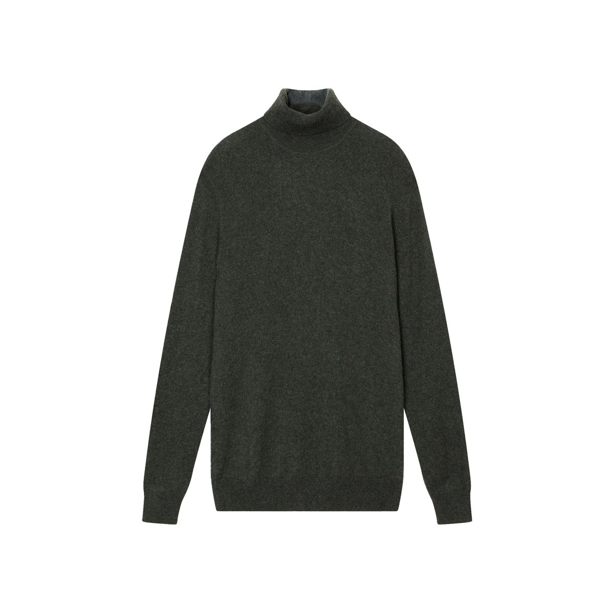 Pull Col Roulé Kaki Chiné Connor kaki chiné, JUST CASHMERE