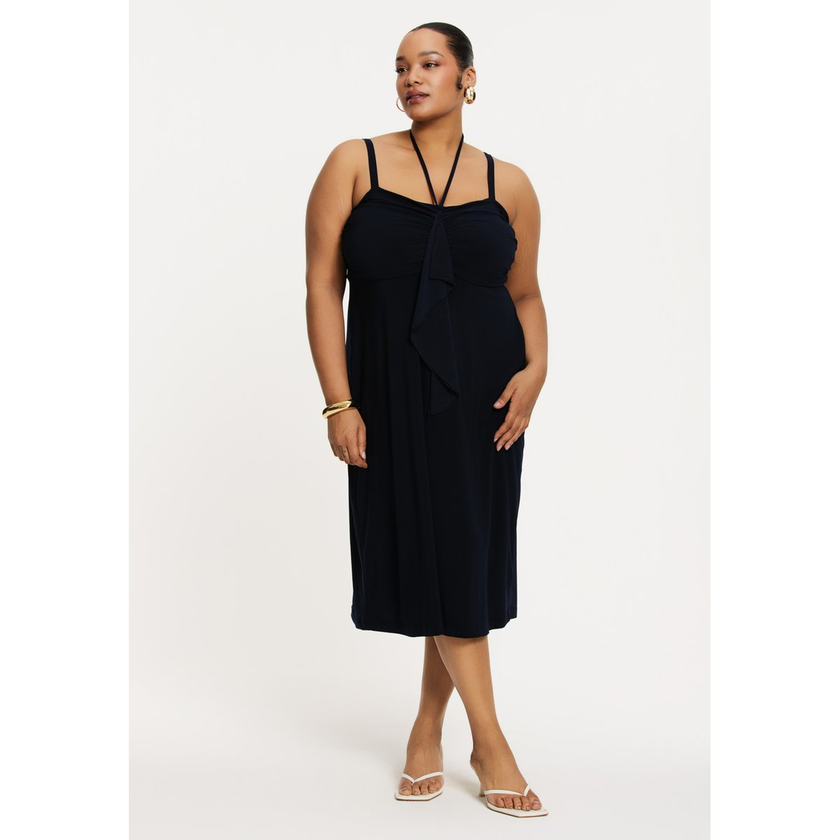 Robe sans manches bleu, YOEK