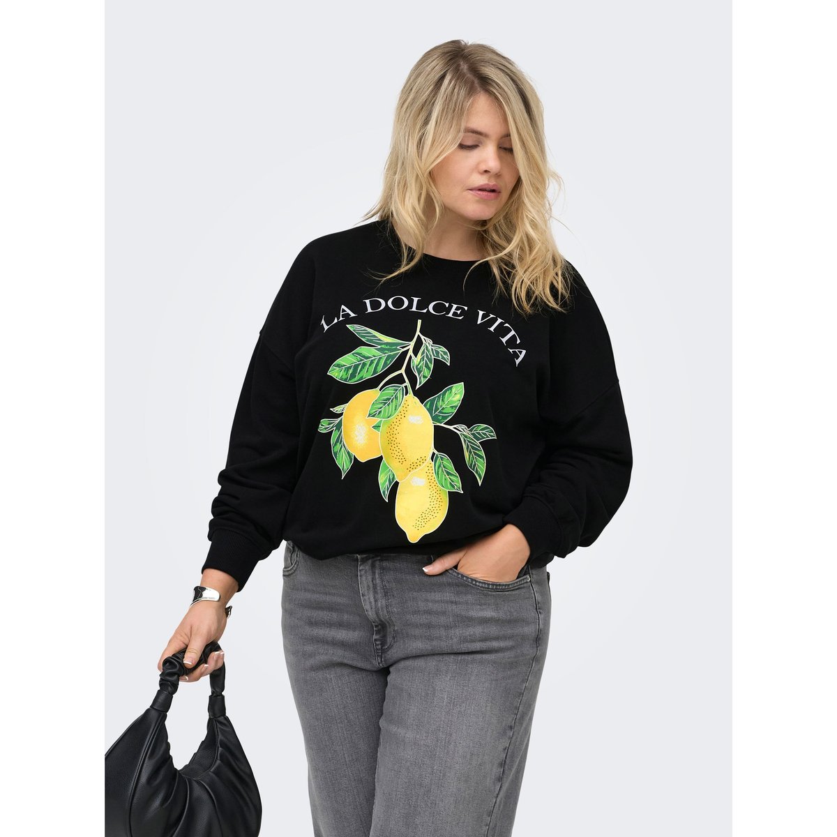 Sweat-Shirt noire - black, ONLY CARMAKOMA